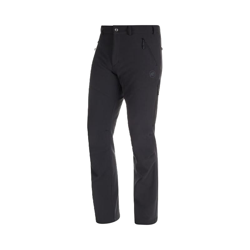 MAMMUT(锅具) MAMMUT猛犸象Winter防风软壳裤抓绒保暖男长裤 黑色 50