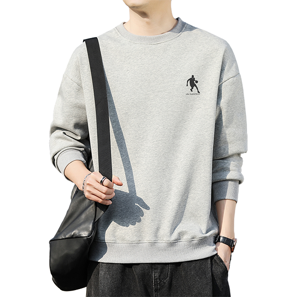 【舒适百搭】运动卫衣男士春秋潮牌时尚休闲男款圆领套头上衣