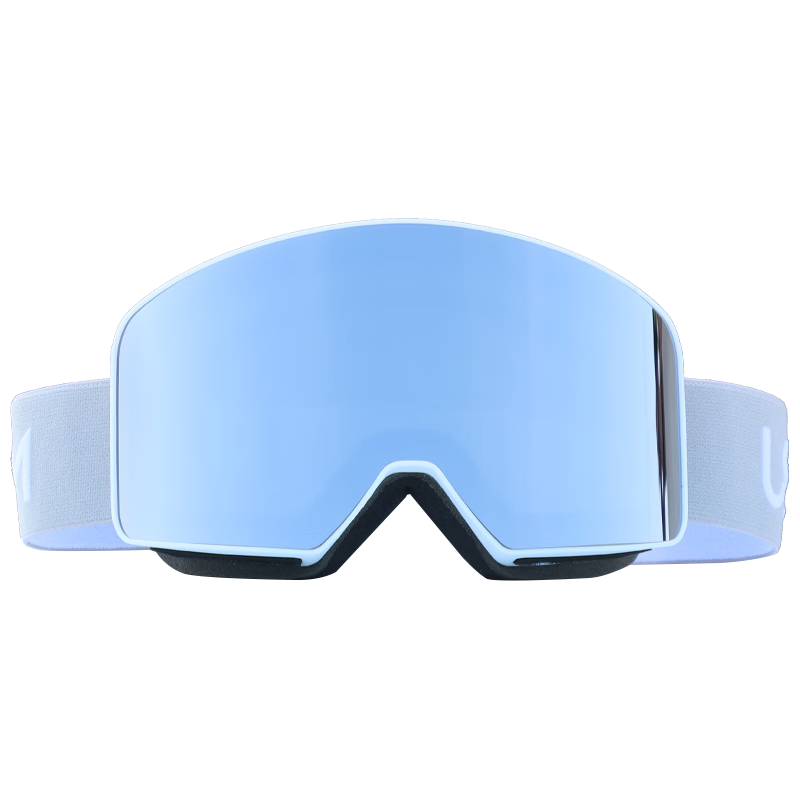 USOM滑雪镜双层防雾防紫外线 高山滑雪护目镜可卡近视 白水银