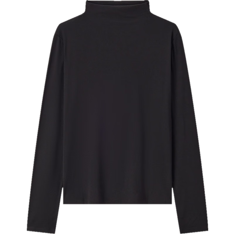 森马（Semir）[商场同款]长袖T恤女发热抗菌纯色2024冬新款修身套头衫百搭