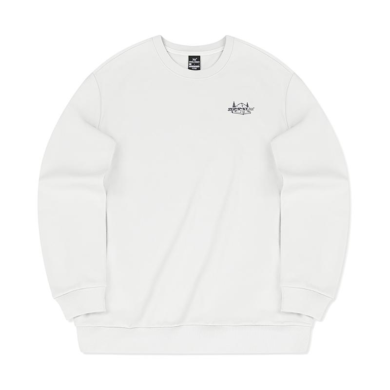 361度运动卫衣男2025秋季宽松舒适圆领套头卫衣春秋款女