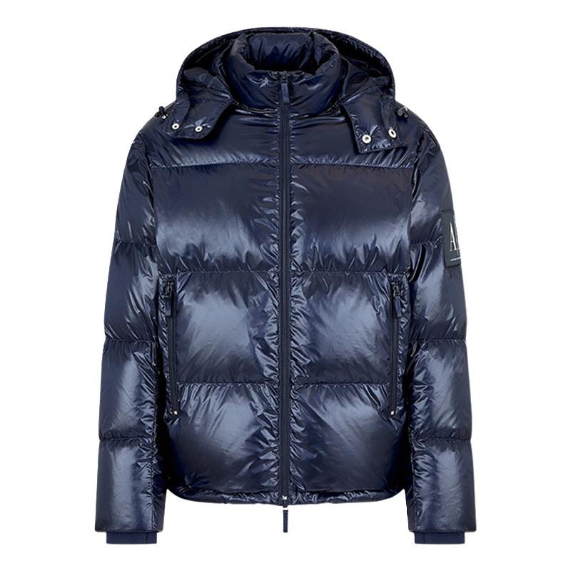 Armani/阿玛尼 EMPORIO ARMANIAX 男士时尚休闲保暖连帽外套羽绒服 8NZB70 ZNYNZ