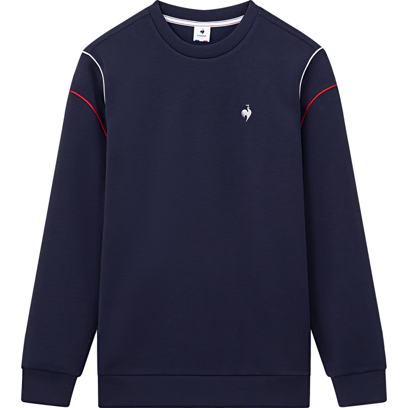 乐卡克 法国公鸡男款2024春季三色系列圆领卫衣L241MCNA2019 藏青色/D01 M