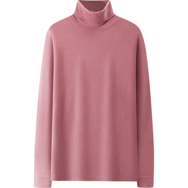 高领男士秋衣单件上衣德绒无痕保暖内衣加绒加厚打底衫外穿潮冬季