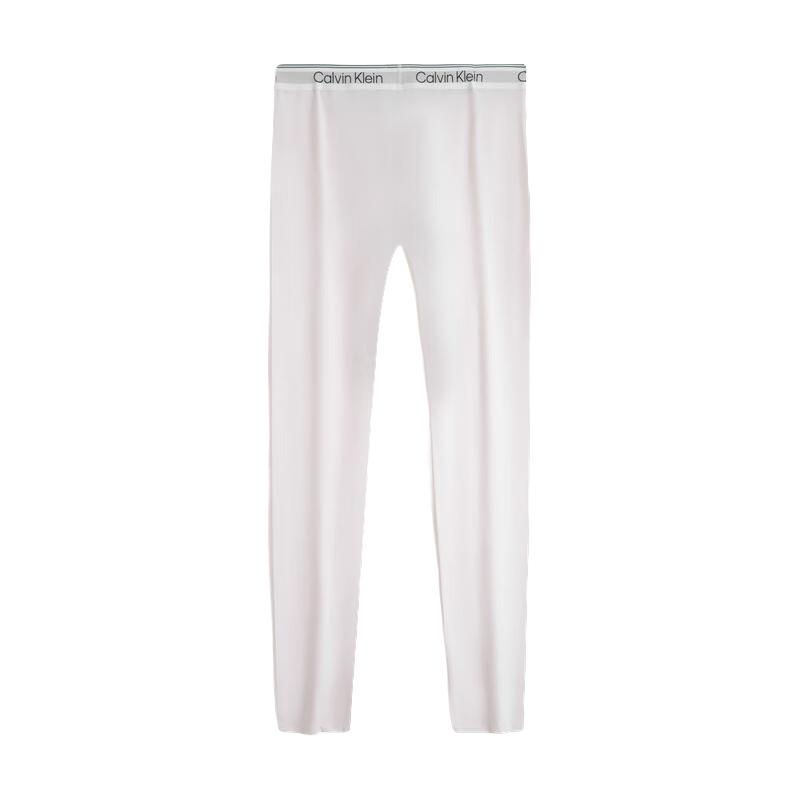 Calvin Klein内衣【吸湿速干】【悦动引力带】男新年红打底长裤NM2450 100-云朵白 L