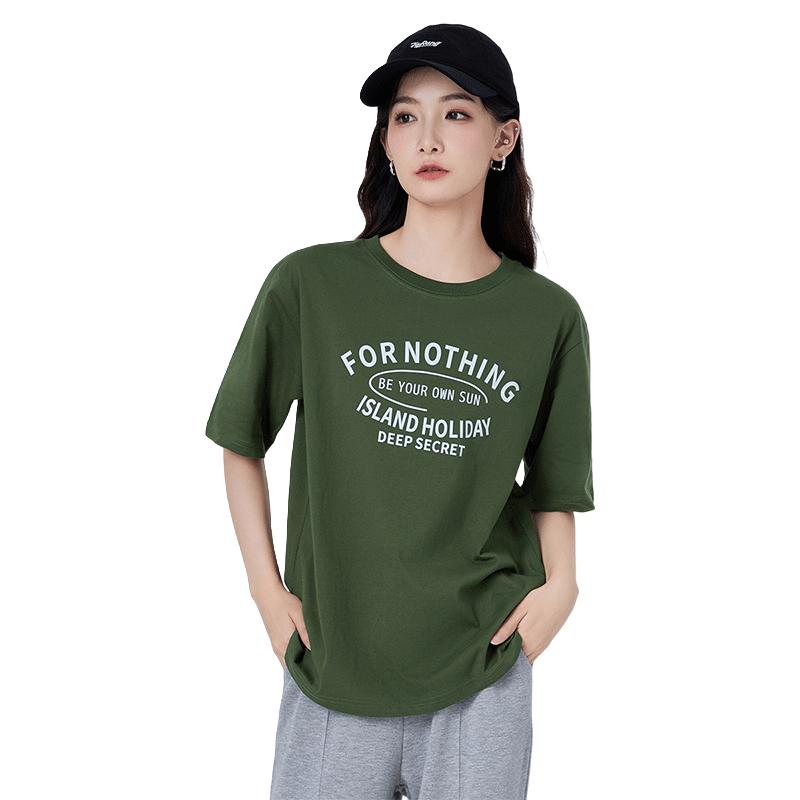  JSW//JEANS 字母印花 女士T恤
