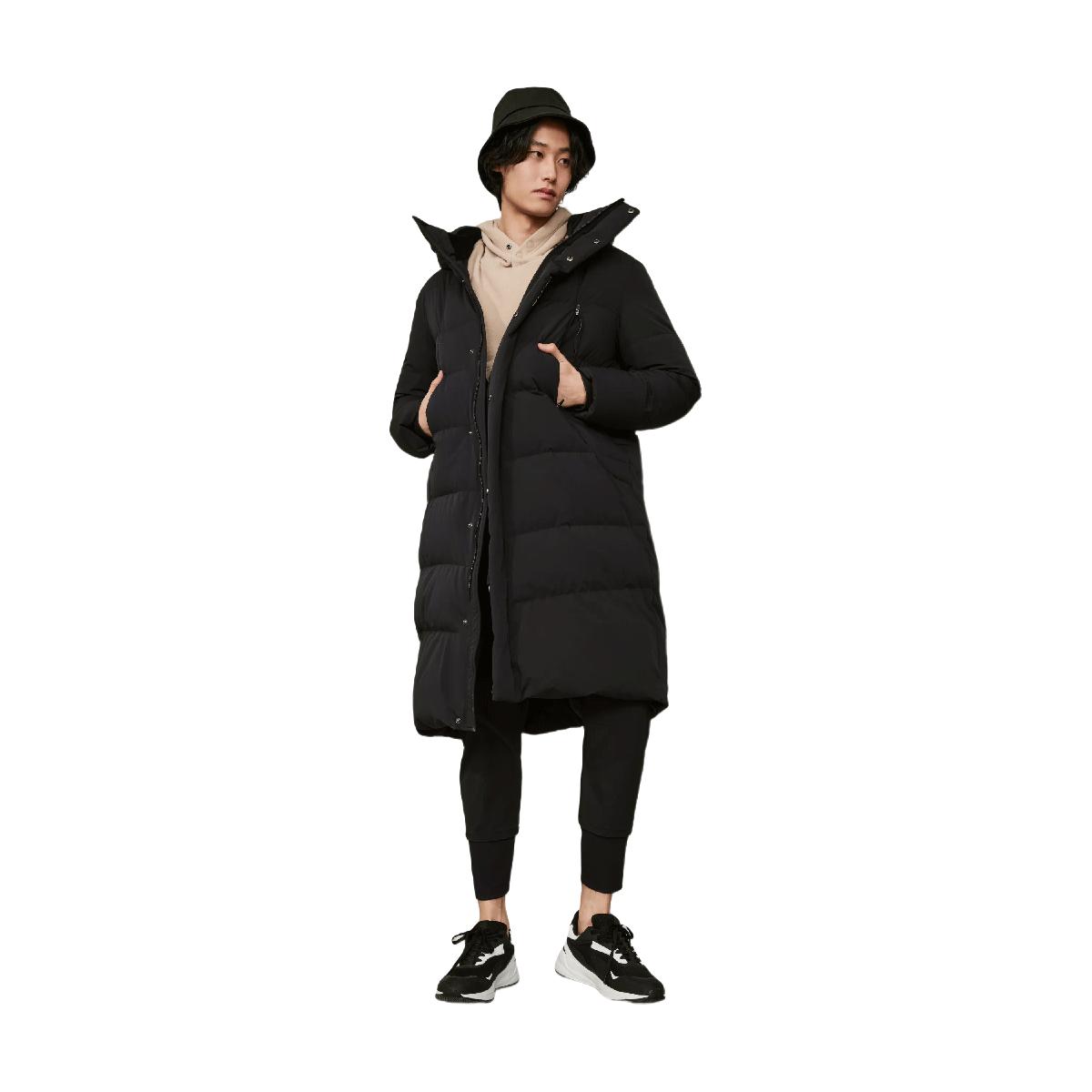 90白鹅绒男款运动羽绒服冬季长款加厚保暖