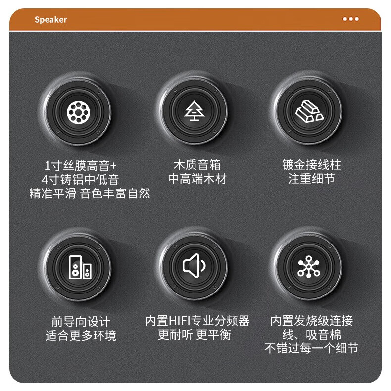  CHENGUANGDA 专业监听 无源书架音箱