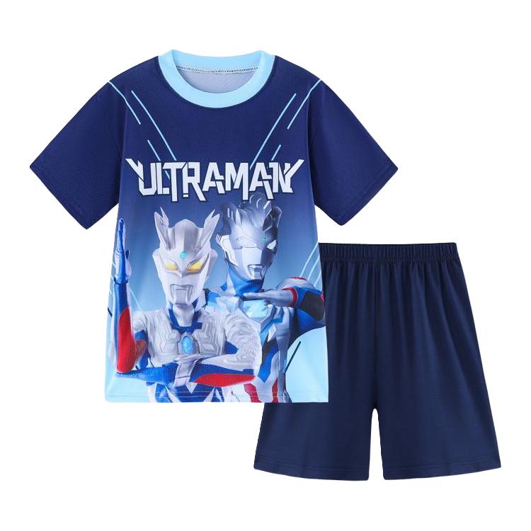 【运动速干衣】奥特曼男童速干套装夏季短袖短裤运动球衣套装