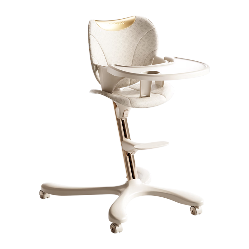 哈卡达成长椅宝宝餐椅儿童吃饭学坐学习椅家用多功能餐桌椅晨雾米六件套