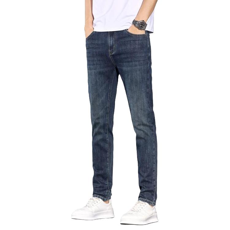 直筒裤男简约休闲男士裤子2025夏季轻薄牛仔裤男款水洗长裤子