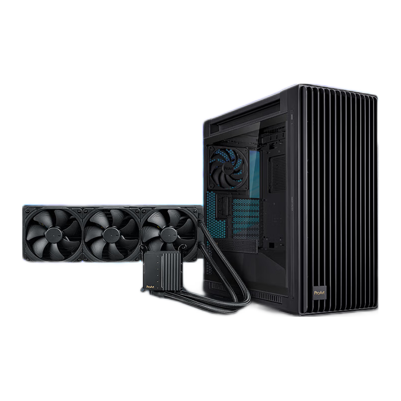 华硕（ASUS） ProArt创艺国度PA602机箱+ProArt创艺国度PA420一体式CPU水冷散热器 强效散热/加大方形铜底