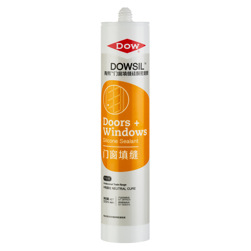 陶熙道康宁（DOWSIL）玻璃胶NP中性多用途硅酮密封胶防水硅胶300ml 半透明