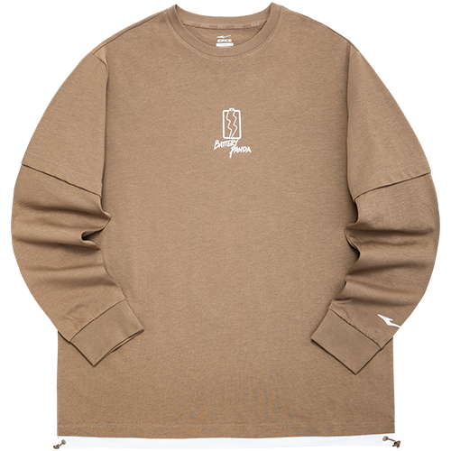 【星宠】男款圆领长袖透气排汗休闲男士运动t恤男式