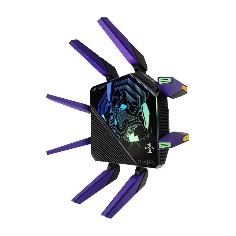 ROG 玩家国度 GT-AX11000 Pro EVA联名款 双频11000M 家用级万兆Mesh无线路由器 Wi-Fi 6 初号机 单个装