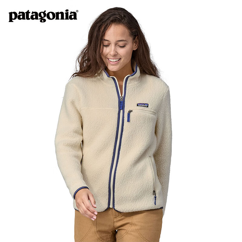 patagonia巴塔哥尼亚 Retro Pile 保暖防风双面抓绒复古立领开衫夹克 女款