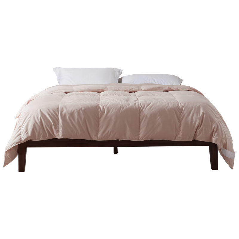 维克多（VCD）羽绒被子95%白鹅绒被洁净亲肤结婚冬被双人被870g充200x230cm粉色 【冬被】洁净抗菌95白鹅绒 200cm*230cm