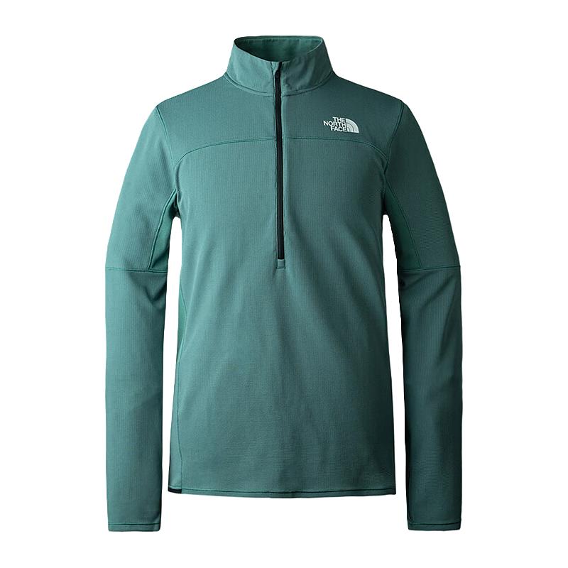 北面（The North Face）长袖T恤男户外休闲吸湿透气保暖简约百搭83S8 I0F/绿色 L175/100