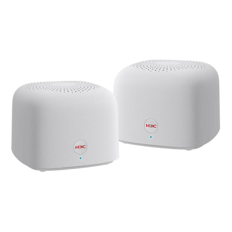 H3C 新华三 B365 双频1200M 家用千兆Mesh无线路由器 Wi-Fi 5（802.11ac）两只装 白色