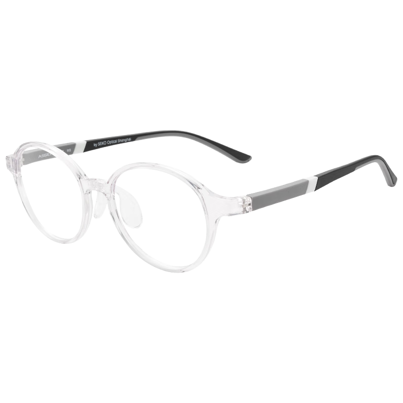 精工(SEIKO)ASSET系列眼镜框新乐学优选青少年学生近视眼镜架AK0093 WB 48mm