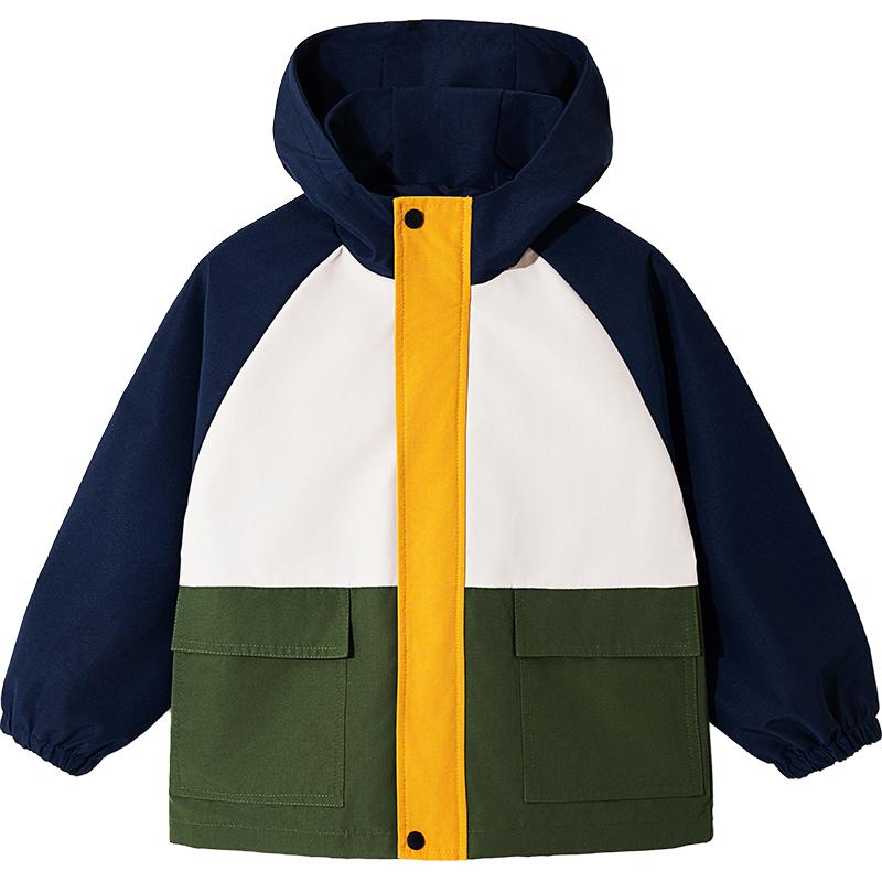 儿童冲锋衣男童外套春秋季2025新款三合一防风防水装大童户外衣服