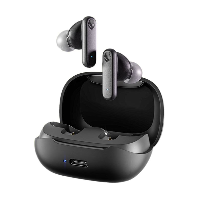 Skullcandy 骷髅头 SMOKIN BUDS 烟斗真无线降噪蓝牙耳机低延迟入耳式TWS音乐运动防水游戏耳塞耳麦 黑色