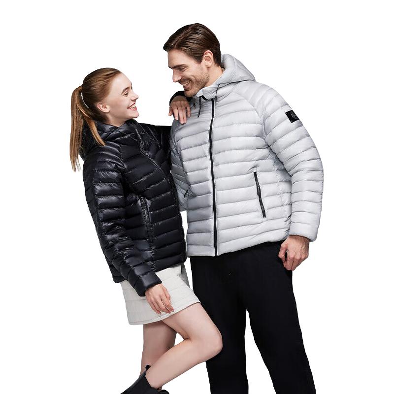 天石（HIGHROCK）鹅铠甲2023新机能鹅绒服男排骨服轻薄羽绒服男女羽绒内胆G419 G419男款银华灰  XXL