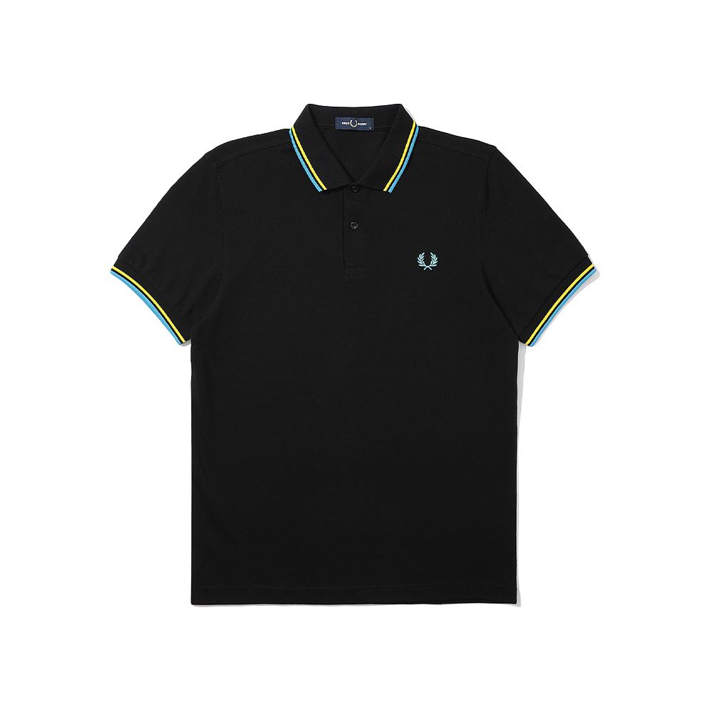 FRED PERRY男士POLO衫春季商务休闲麦穗短袖重磅多彩T恤M3600OR0