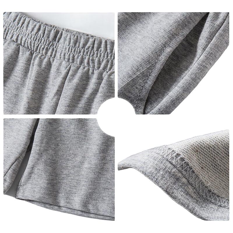 奥特曼衣服男童夏季薄款纯棉短裤男童女童时尚休闲运动裤百搭裤子 黑色-鲨鱼阿狸 110码身高100-110cm