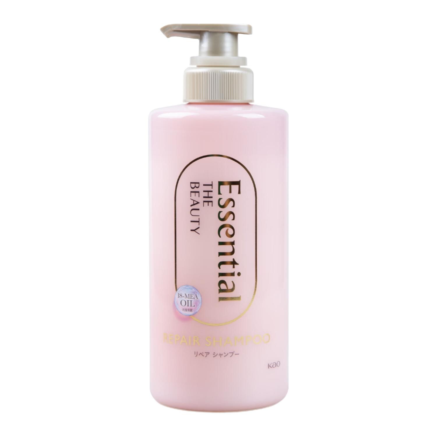 花王Essential 睡醒不乱润泽修复洗发水450ml滋润修护洗发乳