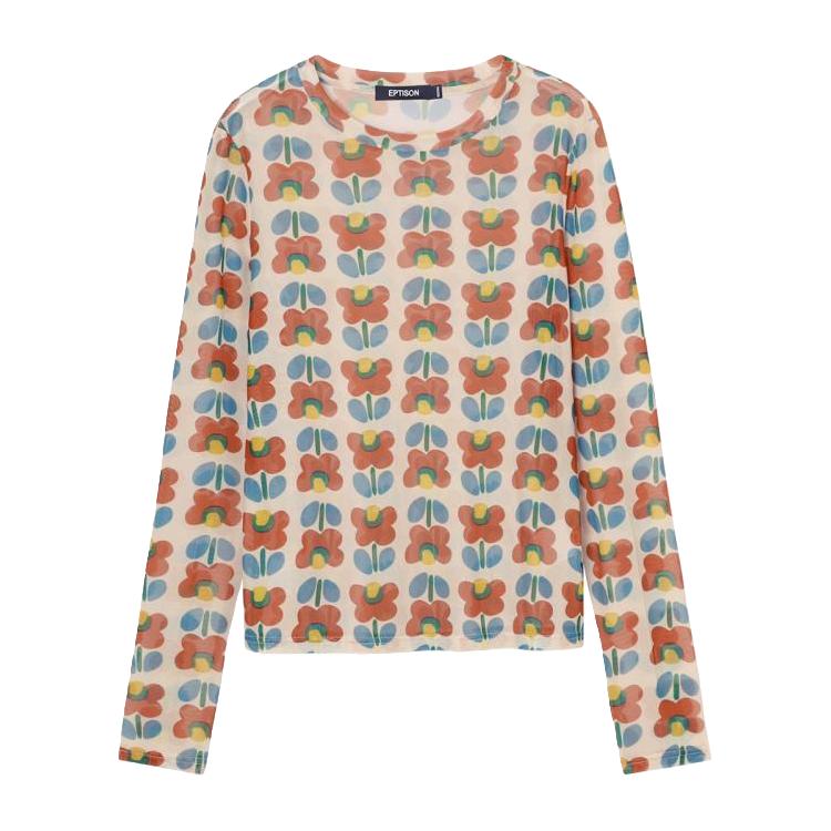 EPTISON 衣品天成 女士圆领长袖t恤 AWT992R