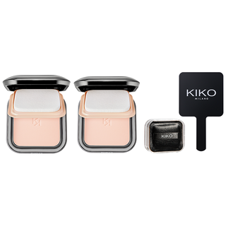 KIKO 【袁一琦同款】轻薄干湿两用哑光粉饼定妆粉饼防晒持妆遮瑕2盒装