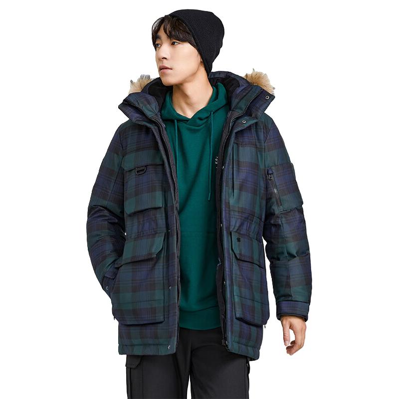 /可隆 KOLON SPORT羽绒服 陈坤同款 男子冬季户外南极系列戈尔鹅绒服 【非戈尔面料】LHDJ2WT721-GR 185/2XL