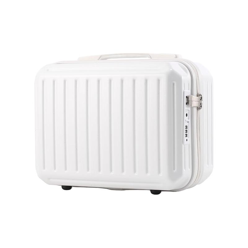 EAZZ旅行箱化妆箱行李箱简约旅行箱伴侣登机箱 像牙白 13英寸-可登机 2月16日发货