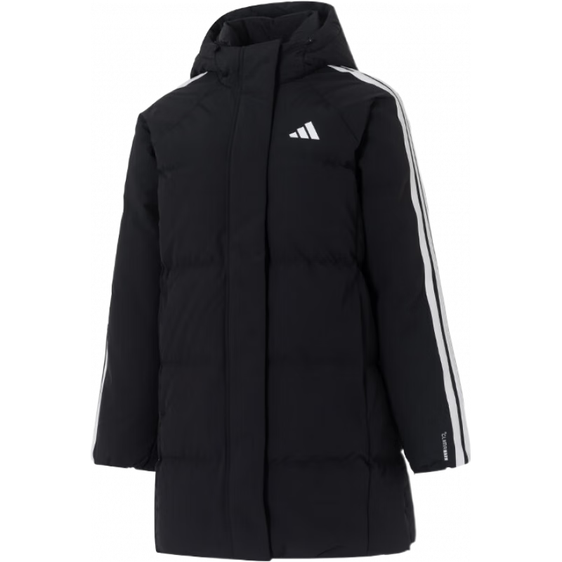 阿迪达斯（adidas）短袖女装 24夏季运动服跑步瑜伽服修身全棉透气圆领t恤衫 经典黑-修身/主推款/柔软亲肤 XS/155/80 IC8781/经典黑-内里毛圈/主推款