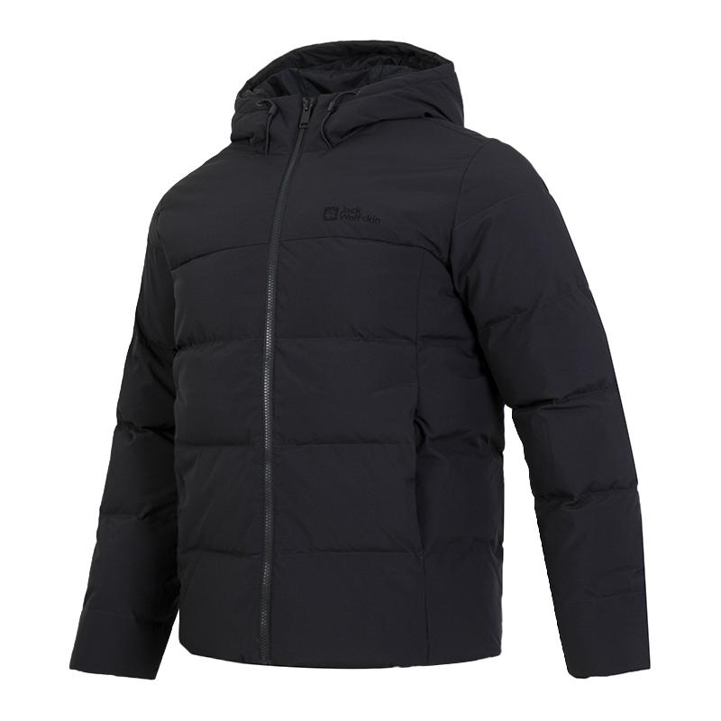 Jack Wolfskin狼爪羽绒服男短款秋冬新款休闲运动户外防风保暖700蓬羽绒外套男 A62269-6350/  充绒量：241G