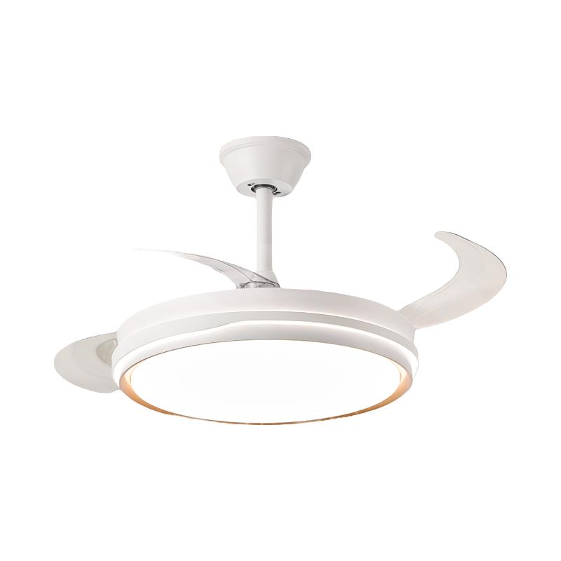 顾家隐形风扇灯吊扇灯家用餐厅卧室吸顶灯静音风扇吊灯中山灯具