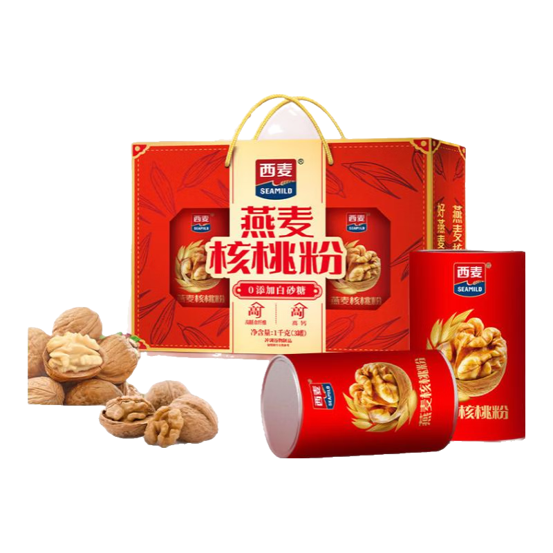 SEAMILD 西麦 燕麦核桃粉 1kg 礼盒装