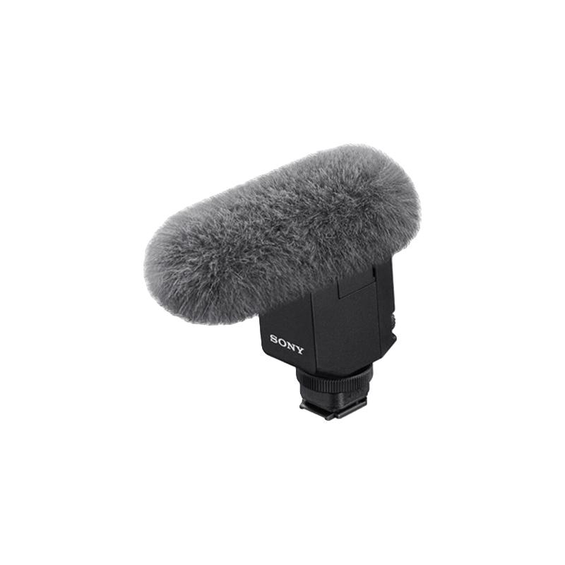 【自营】SONY/索尼ECM-B10枪型麦克风小巧指向性热靴供电无线数字音频收音微单反相机外接话筒A7M4/7C/ZVE10