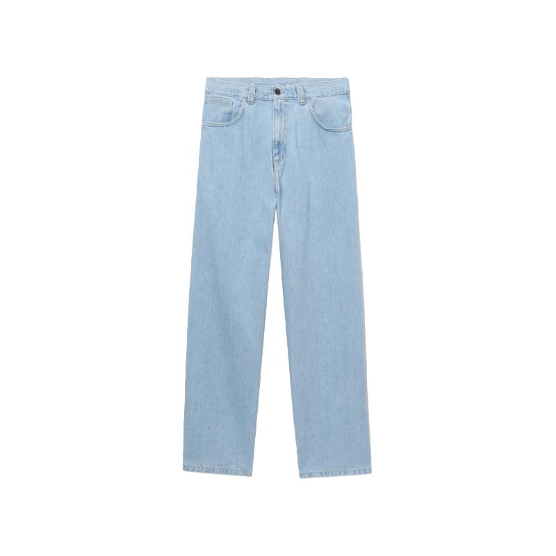 Carhartt WIP牛仔裤男装春季经典LOGO标签石洗造旧宽版031246M