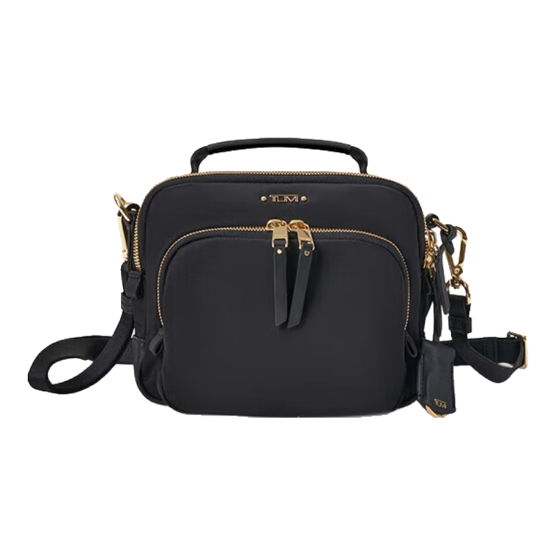 途明VOYAGEUR女士单肩斜挎包休闲单肩包斜挎包 黑金色 04843838DGLO