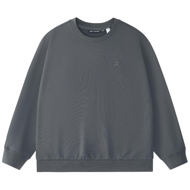 FILA FUSION系列运动卫衣男女同款时尚宽松针织套头衫