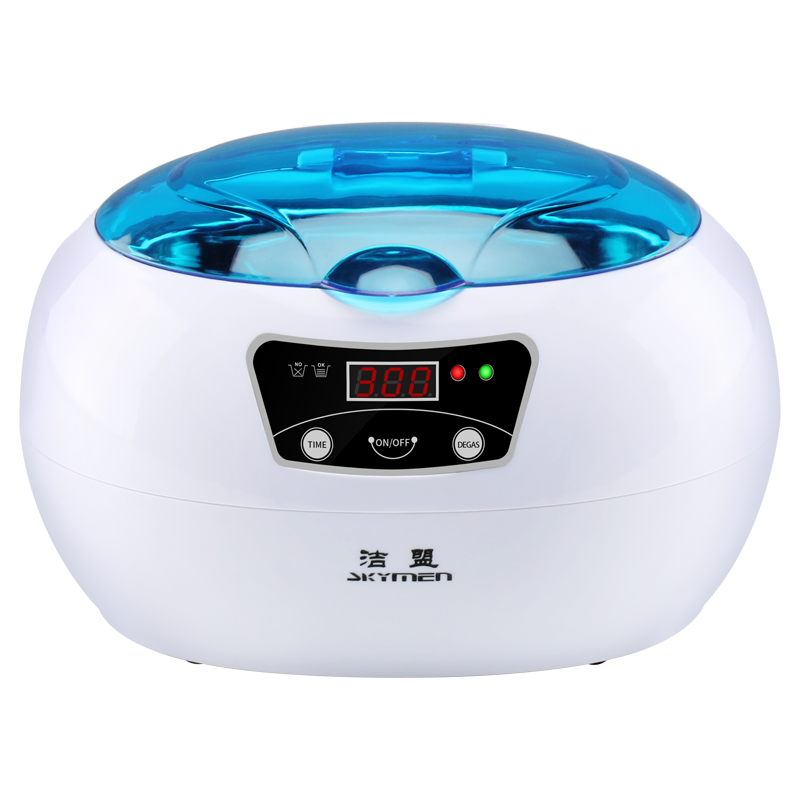 skymen 洁盟 超声波清洗机洗眼镜 首饰手表牙套清洁机 家用便携清洁仪JP-890 天蓝色