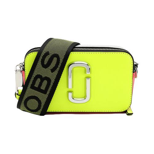 马克·雅克布MARC JACOBS 莫杰 SNAPSHOT系列 M0014503 女士荧光字母单肩包