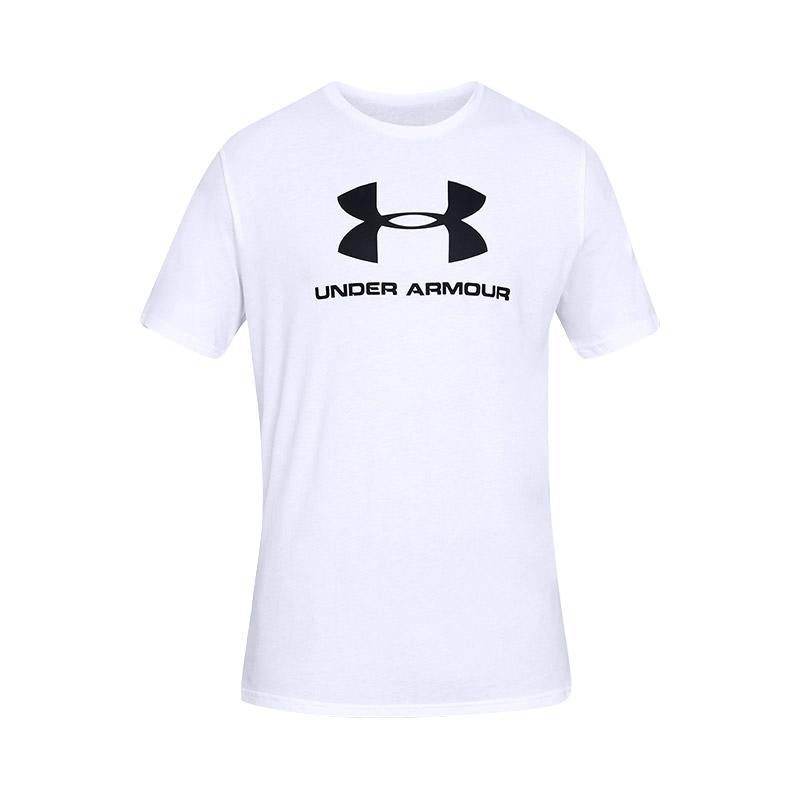UNDER ARMOUR 安德玛 男士圆领短袖T恤 1329590100 白色 L