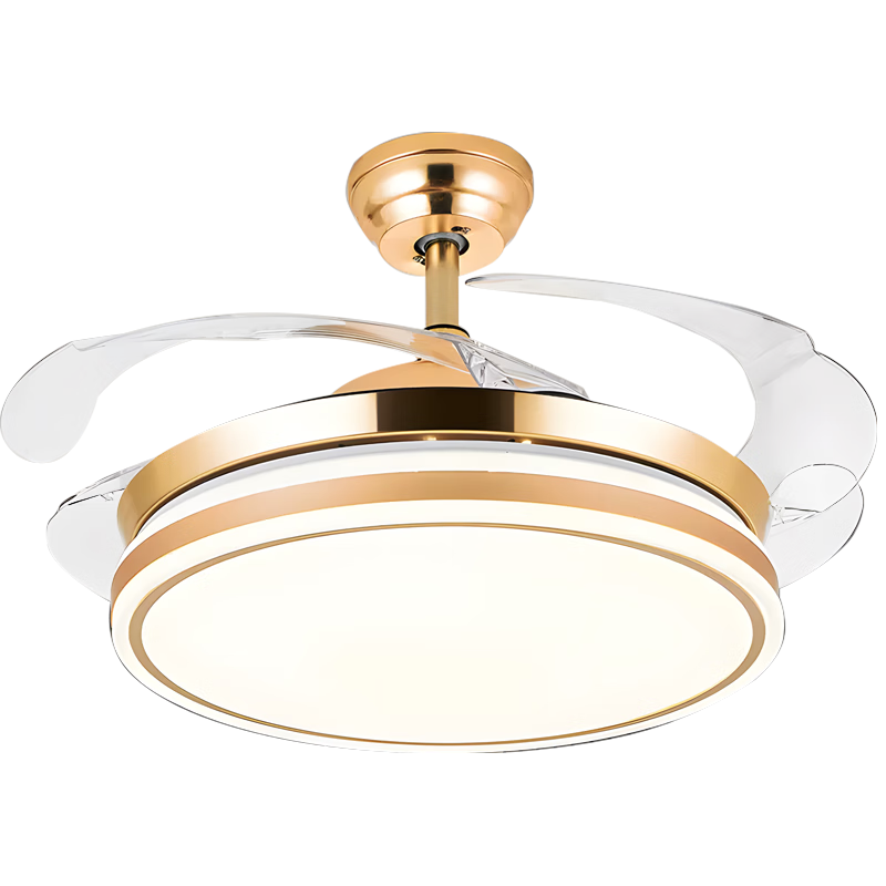 FEWE 飞稳 金色隐形风扇灯 纤薄金_36寸三色调光+遥控+三档风速