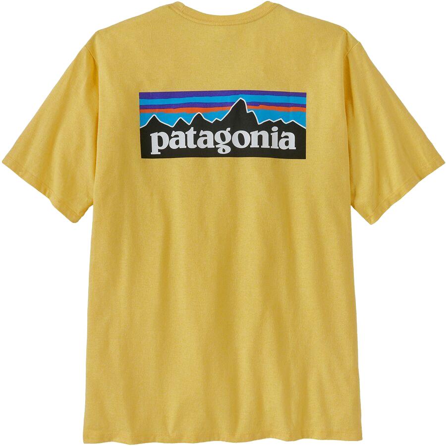 Patagonia巴塔哥尼亚 P-6 Logo 男士短袖T恤 蓝色