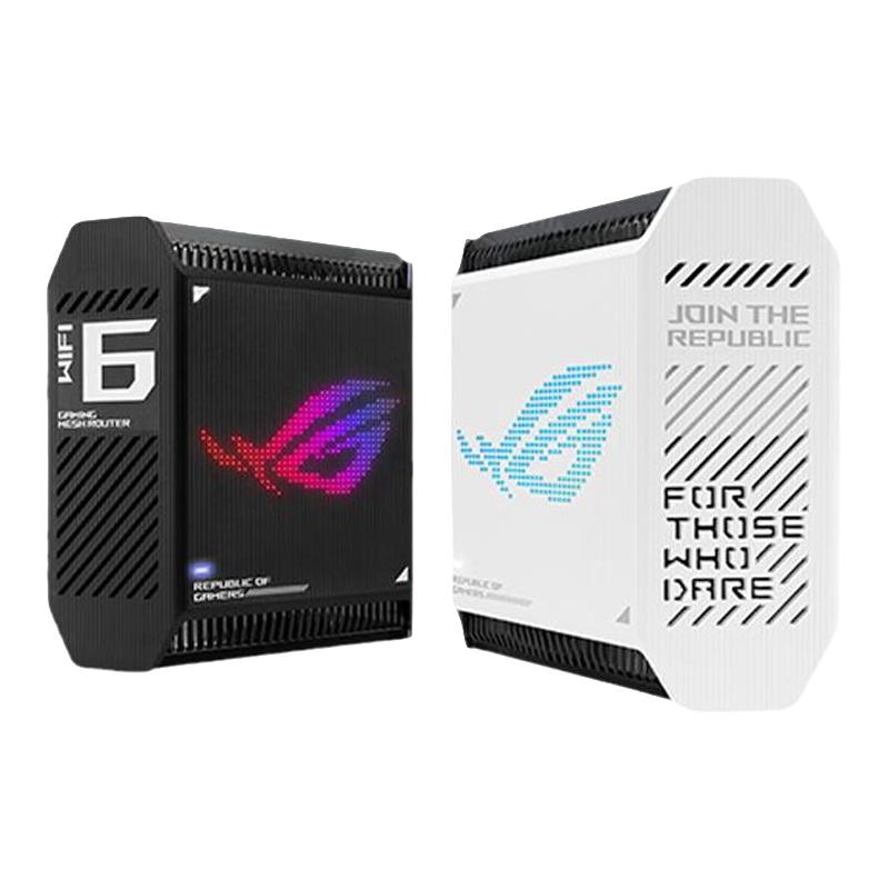 ROG 玩家国度 ROG 玩家国度 魔方幻 GT6 三频万兆 WiFi6 电竞分布式路由器 两个装