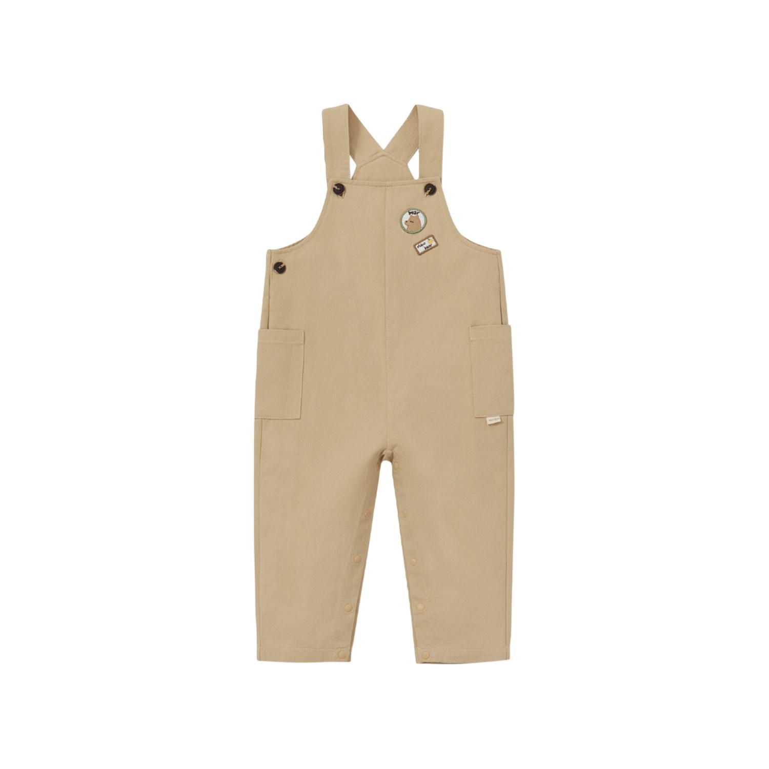 尼多熊2023春秋儿童裤子女童男童春装纯棉宝宝背带裤工装秋款