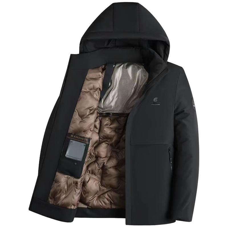 ROMON 罗蒙 爸爸冬装外套棉衣中老年羽绒棉服加厚保暖款2023冬季